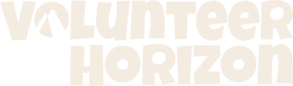 logo de Volunteer Horizon blanc
