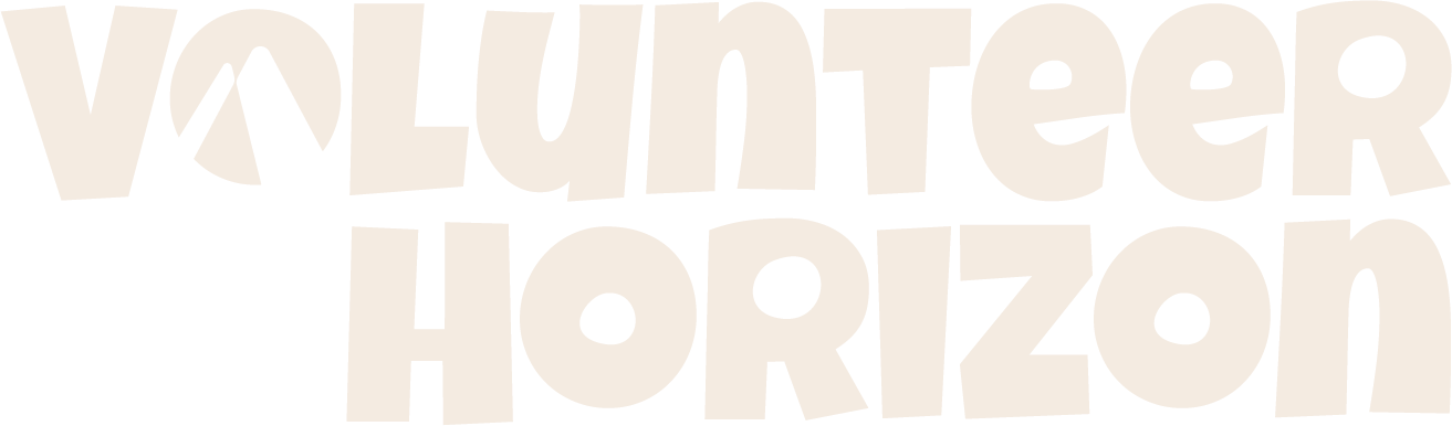 logo de Volunteer Horizon blanc